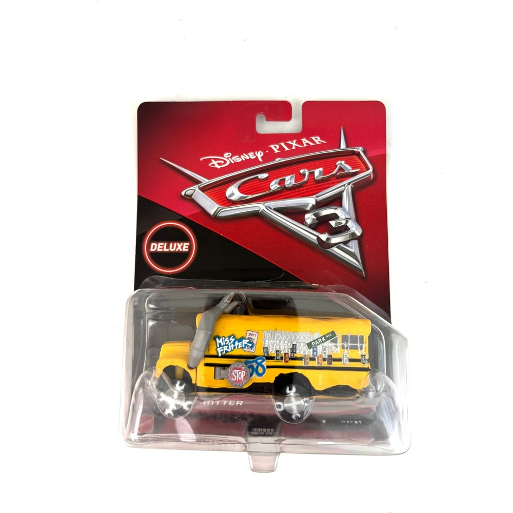 2017 Disney Pixar Cars 3 Miss Fritter Deluxe DXV94 School Bus Mattel